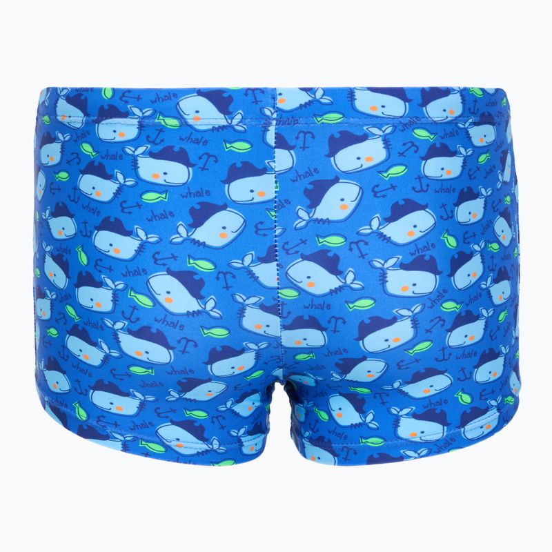 Boxeri de înot pentru copii RAS Whale Trunks denim blue 2