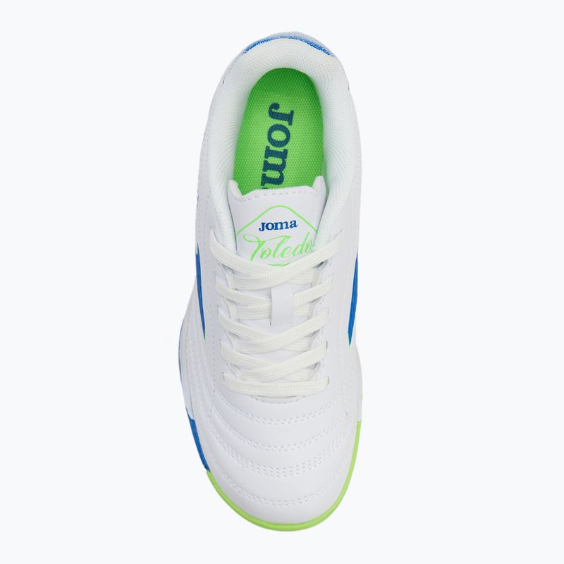 Încălțăminte de fotbal pentru copii Joma Toledo IN white