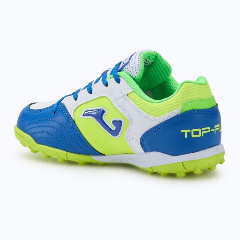 Încălțăminte de fotbal pentru copii Joma Top Flex TF white/royal blue