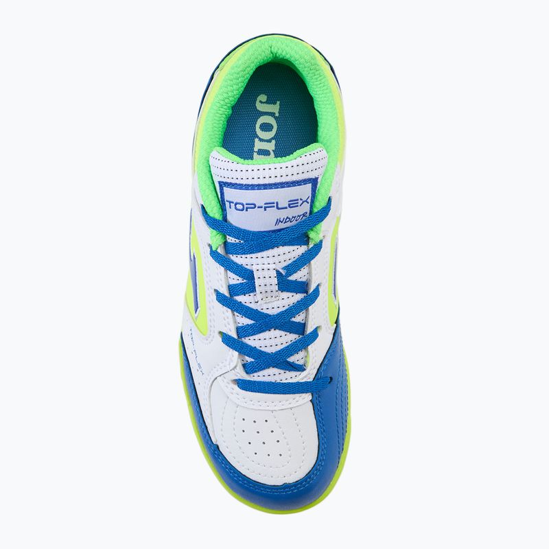 Încălțăminte de fotbal pentru copii Joma Top Flex TF white/royal blue