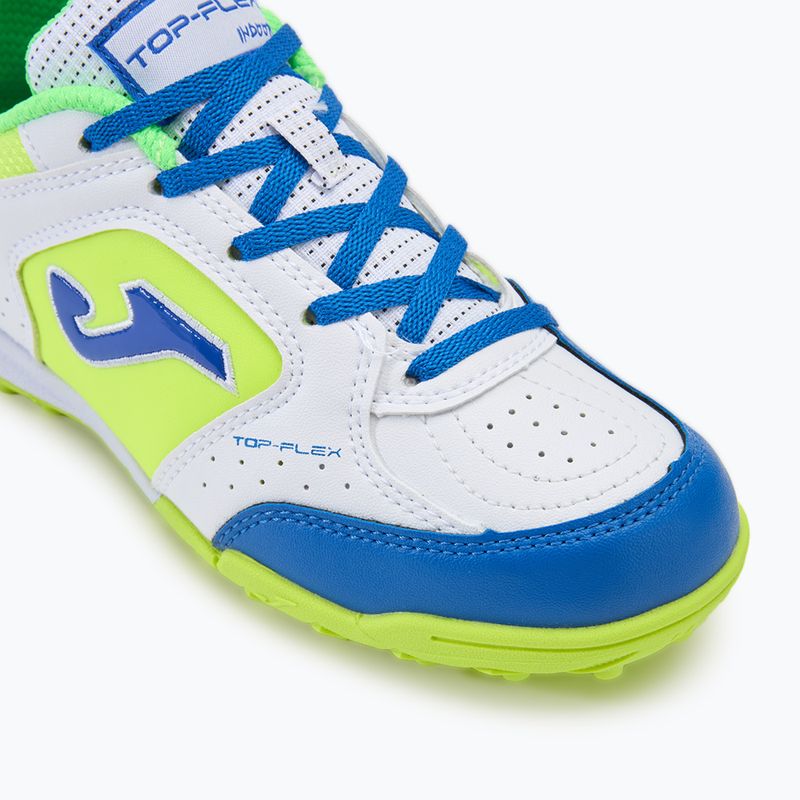 Încălțăminte de fotbal pentru copii Joma Top Flex TF white/royal blue