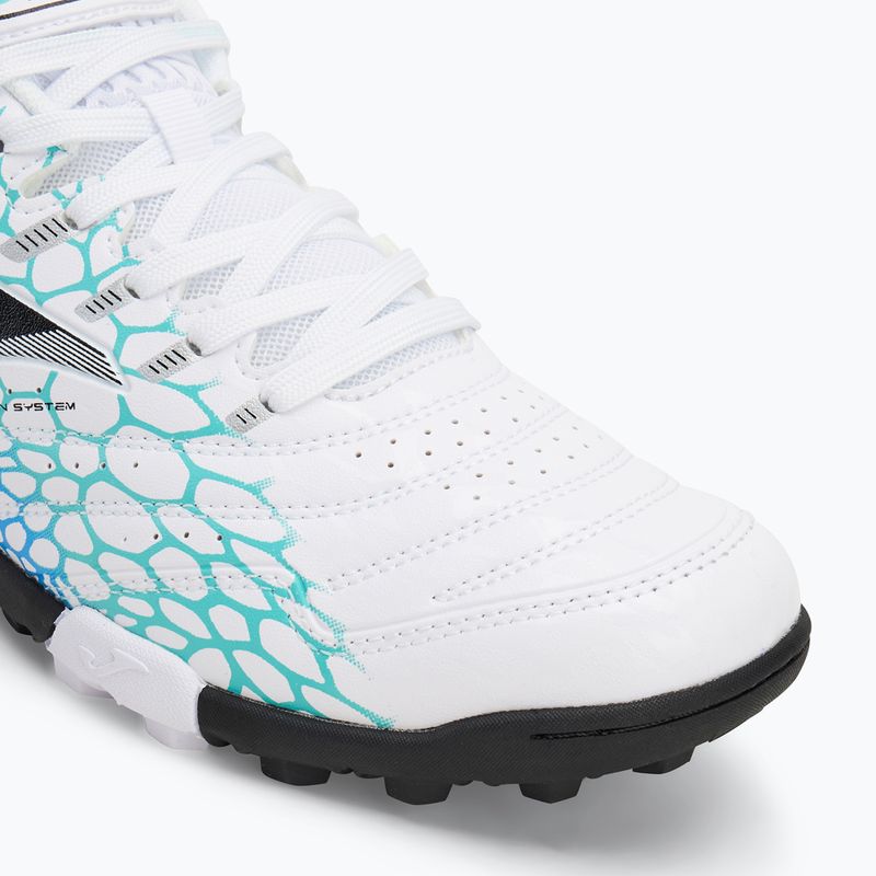 Încălțăminte de fotbal pentru bărbați Joma Maxima TF white/turquoise 7