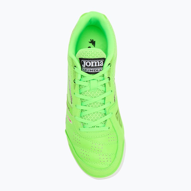Încălțăminte de fotbal pentru bărbați  Joma Mundial IN fluor green 5