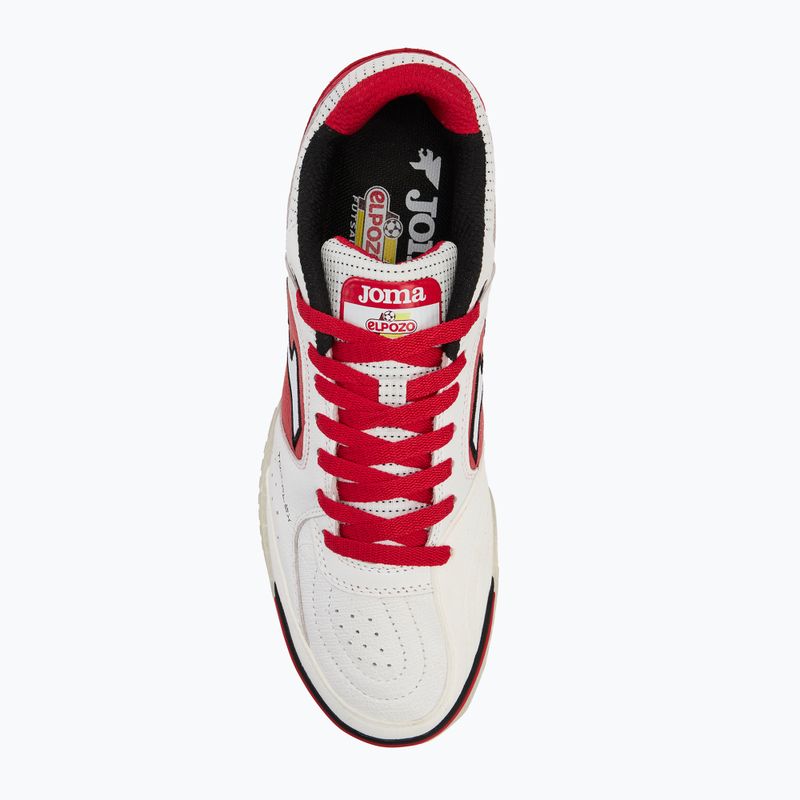 Încălțăminte de fotbal pentru bărbați Joma Top Flex IN white/red 5