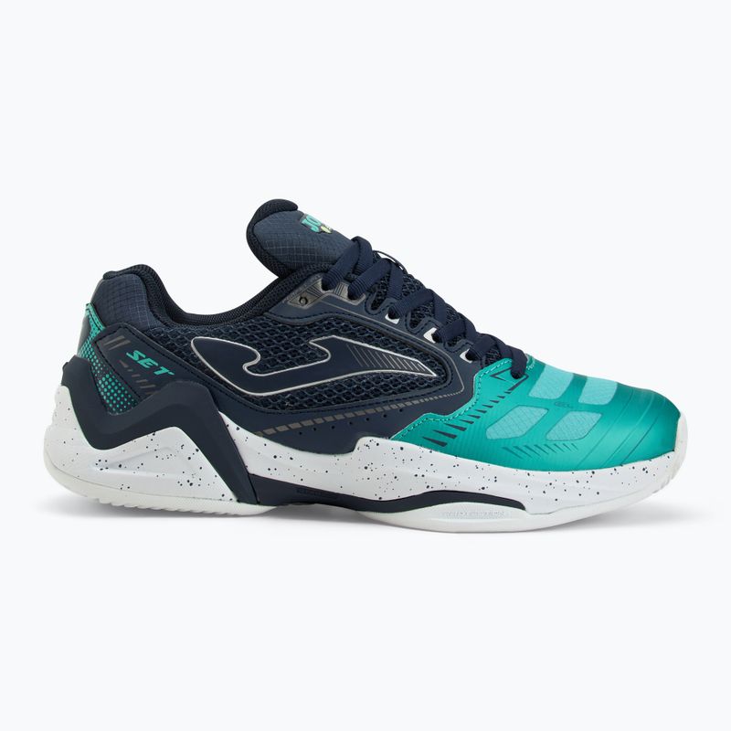 Încălțăminte de tenis pentru bărbați Joma Set C turquoise/ navy blue 2