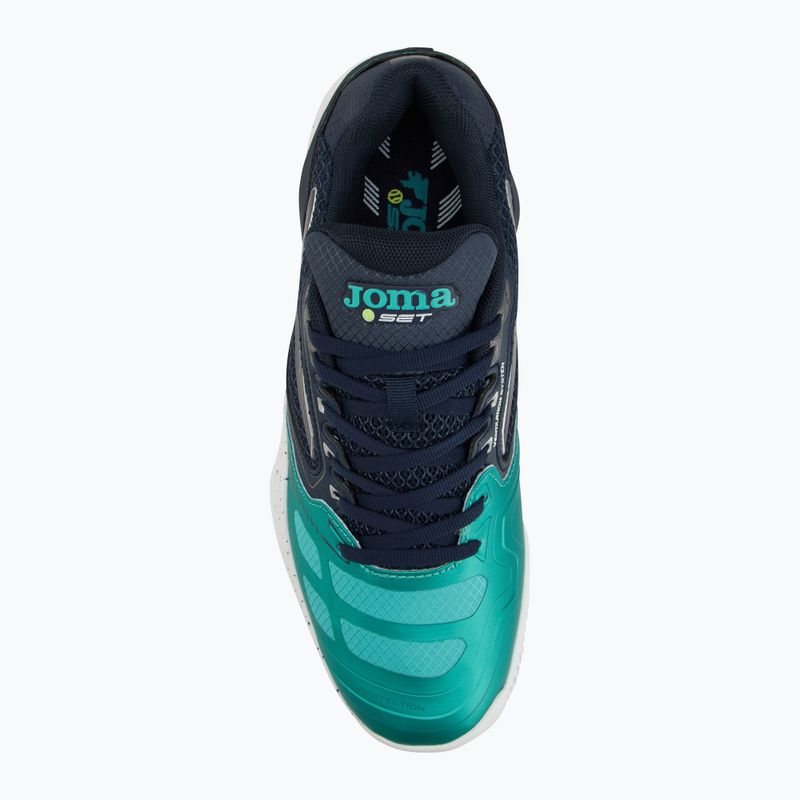 Încălțăminte de tenis pentru bărbați Joma Set C turquoise/ navy blue 5