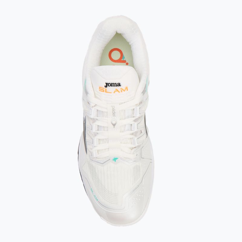 Încălțăminte de padel pentru bărbați Joma Slam OM white/ turquoise 5
