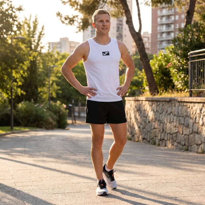 Tricou de alergare pentru bărbați Joma R-City white 10