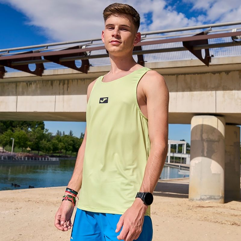 Tricou de alergare pentru bărbați Joma R-City lime 3