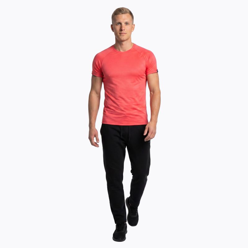 Tricou de alergare pentru bărbați Joma R-Night Iconic coral 2