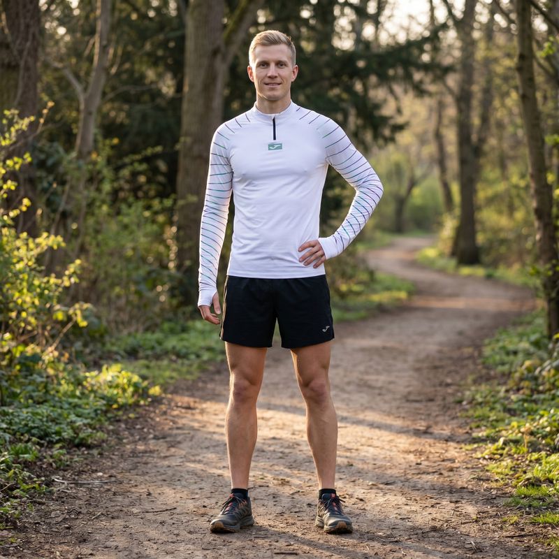 Longsleeve de alergare pentru bărbați Joma R-Night white 9