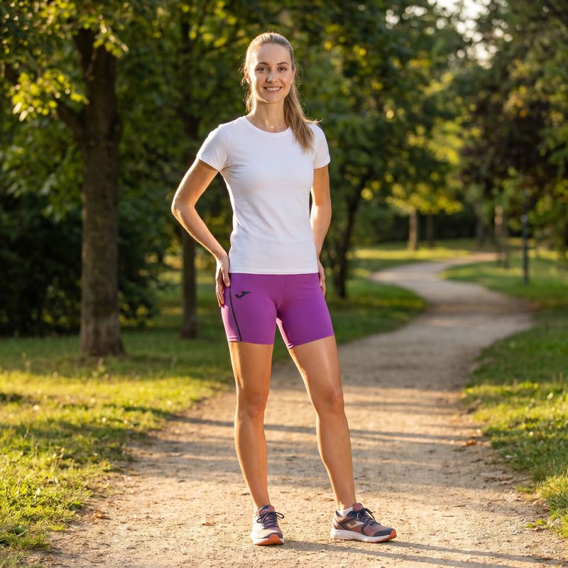 Pantaloni scurți de alergare pentru femei  Joma R-City Iconic violet 10