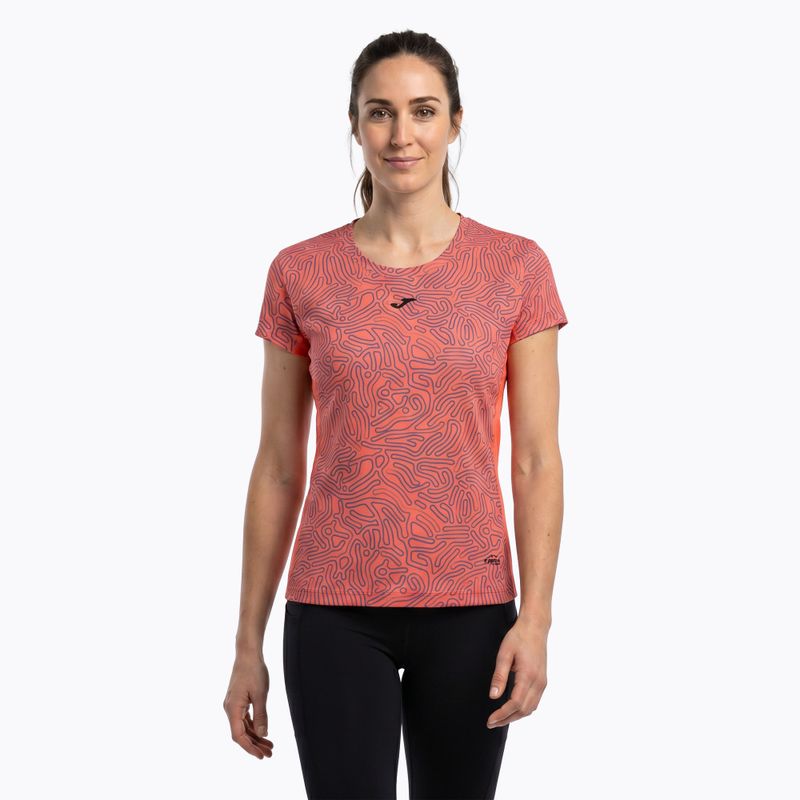 Tricou de alergare pentru femei Joma R-Nature coral 2