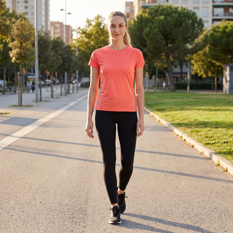 Tricou de alergare pentru femei  Joma R-Night Iconic coral 9