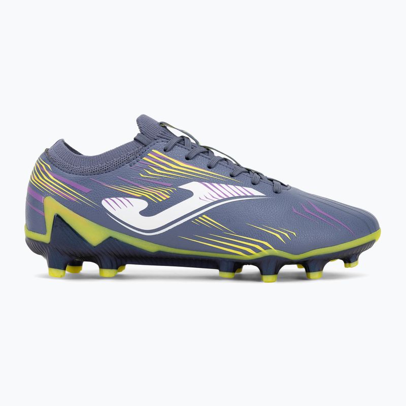 Încălțăminte de fotbal pentru bărbați Joma Propulsion Cup FG purple/yellow 2