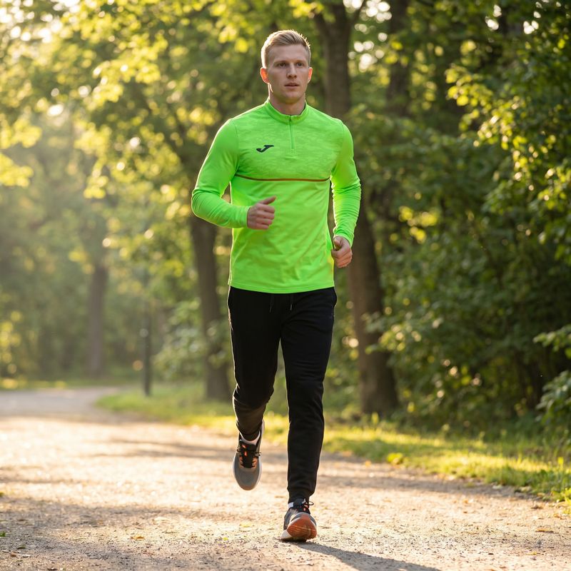 Bluză de alergare pentru bărbați Joma Record III fluor green 8