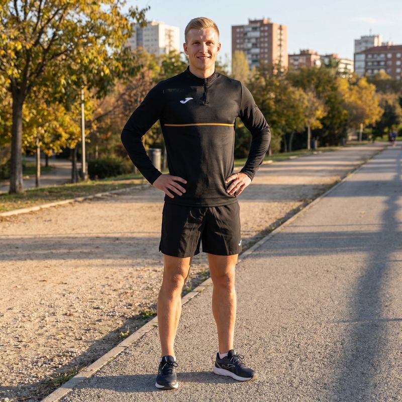 Bluză de alergare pentru bărbați Joma Record III black 6