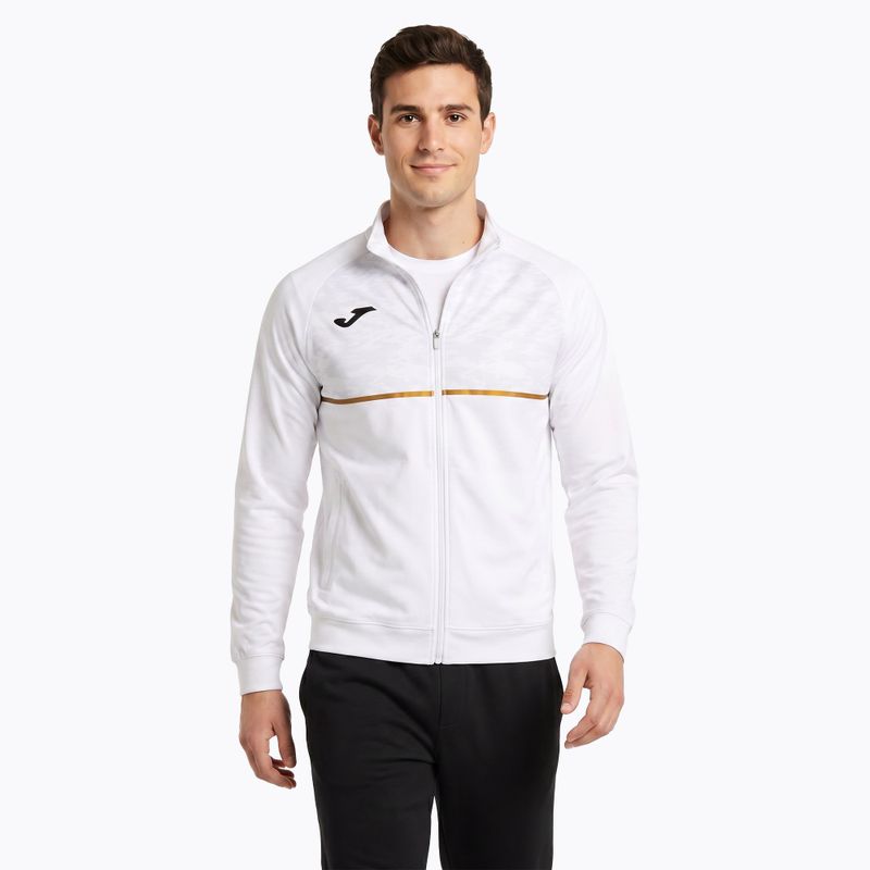 Bluză de alergare pentru bărbați Joma Record III Full Zip white 3