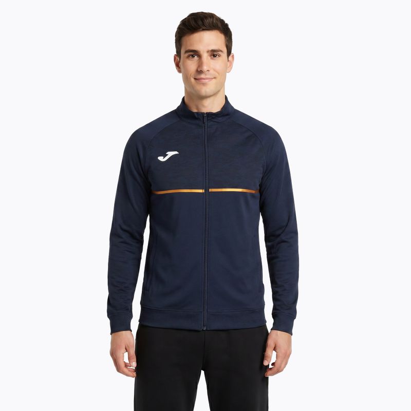 Bluză de alergare pentru bărbați Joma Record III Full Zip navy