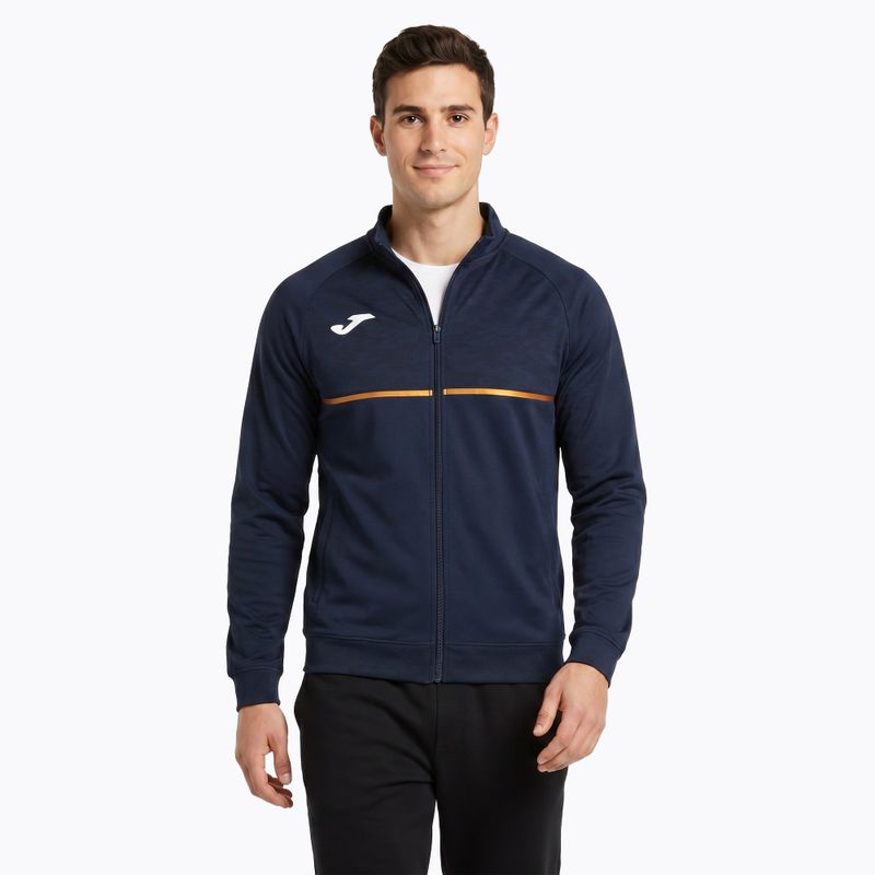 Bluză de alergare pentru bărbați Joma Record III Full Zip navy 3