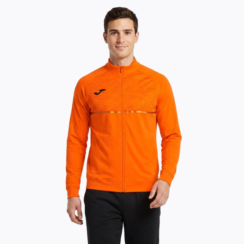 Bluză de alergare pentru bărbați Joma Record III Full Zip orange 3