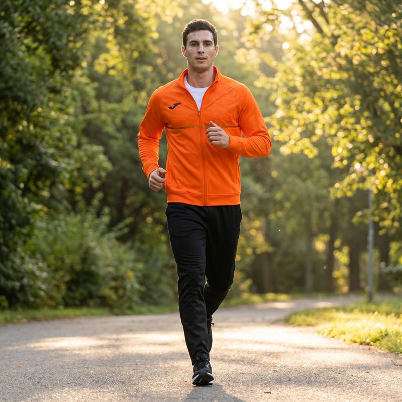 Bluză de alergare pentru bărbați Joma Record III Full Zip orange 8