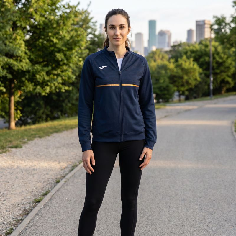 Bluză de alergare pentru femei Joma Record III Full Zip navy 5