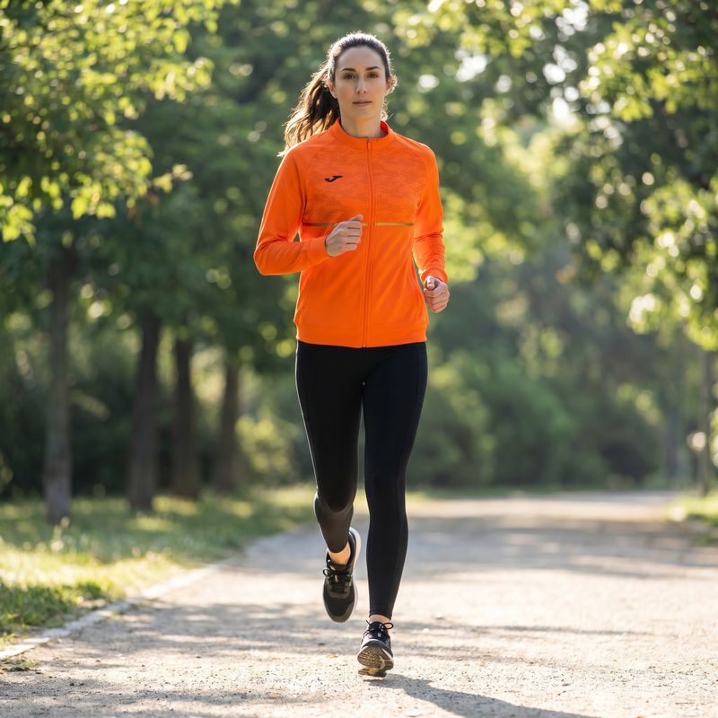 Bluză de alergare pentru femei Joma Record III Full Zip orange 6