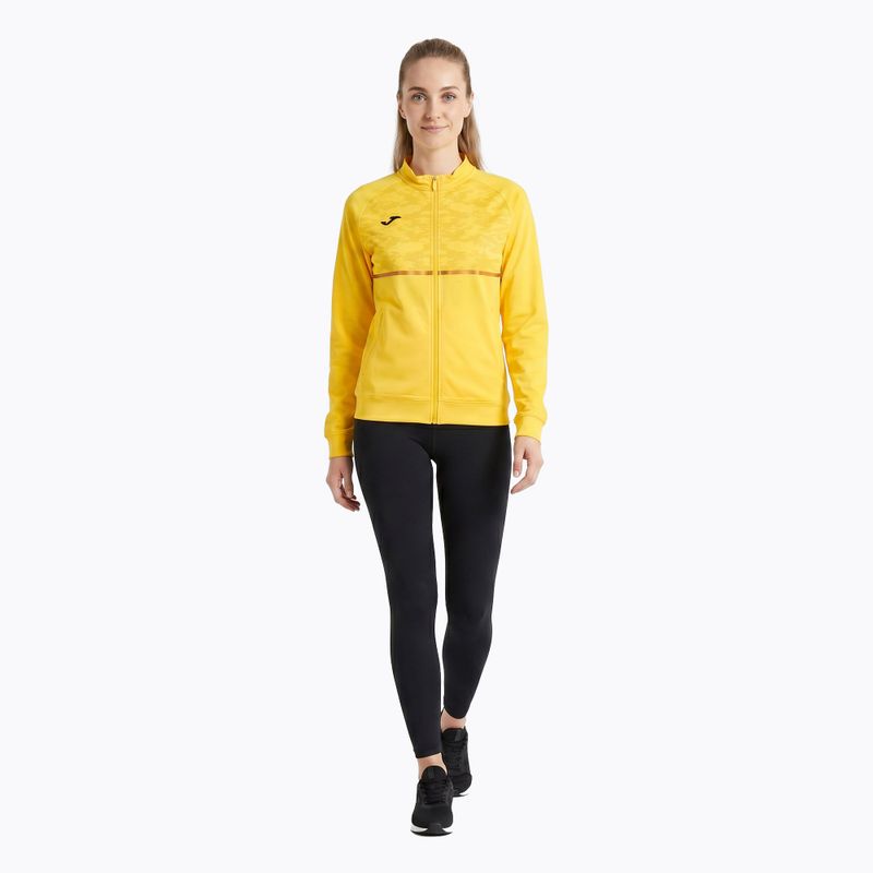 Bluză de alergare pentru femei Joma Record III Full Zip yellow 2