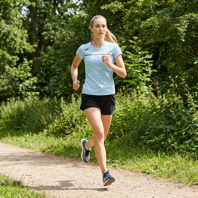 Tricou de alergare pentru femei Joma Record III light blue 8