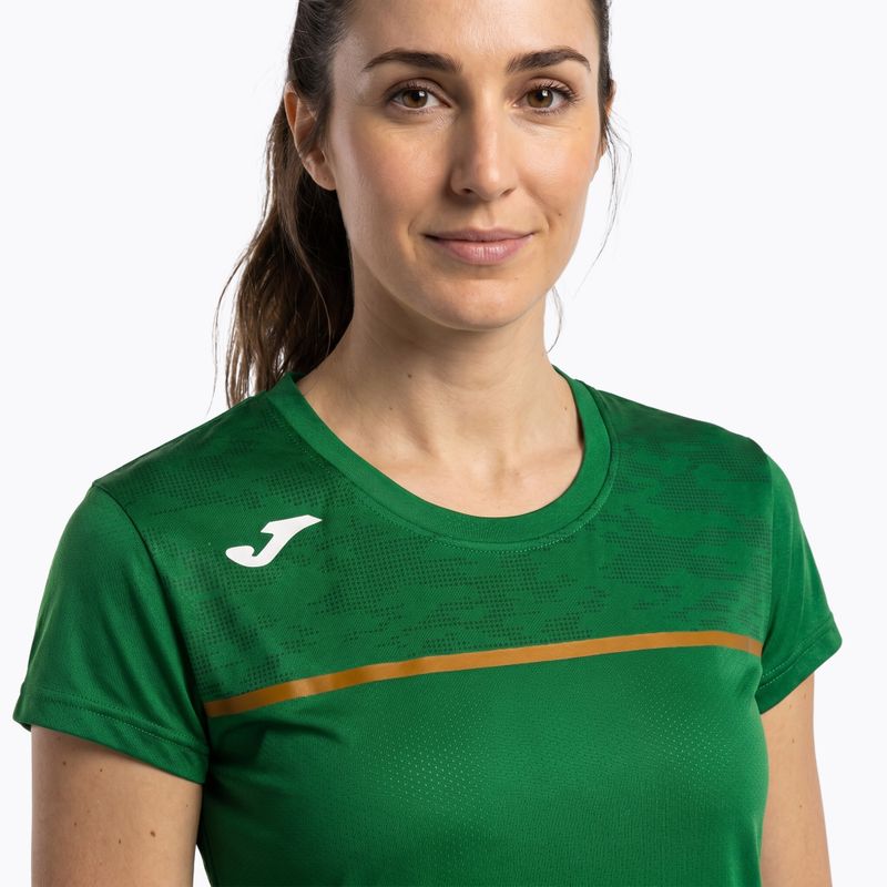 Tricou de alergare pentru femei Joma Record III green 4
