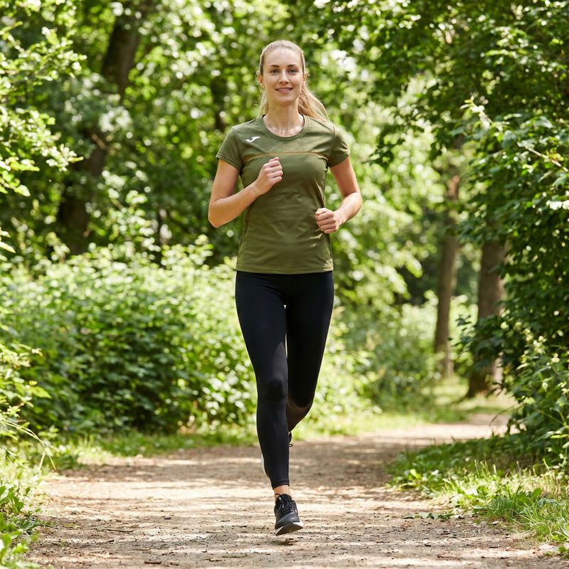 Tricou de alergare pentru femei Joma Record III khaki 9