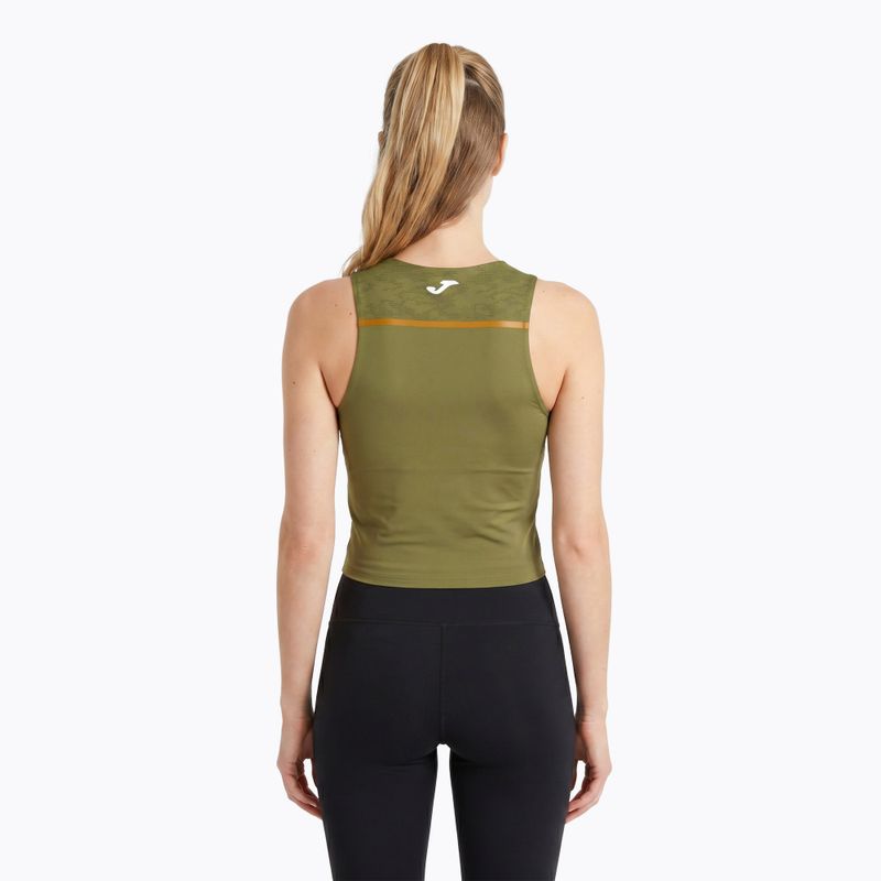 Tricou de alergare pentru femei Joma Record III Top khaki 3