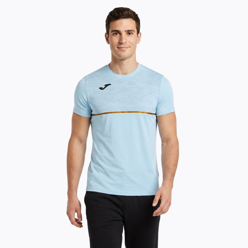 Tricou de alergare pentru bărbați Joma Record III light blue 2