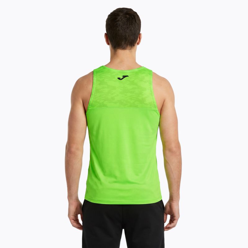 Tricou de alergare pentru bărbați Joma Record III fluor green 2