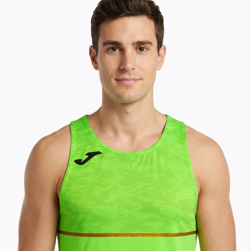 Tricou de alergare pentru bărbați Joma Record III fluor green 3