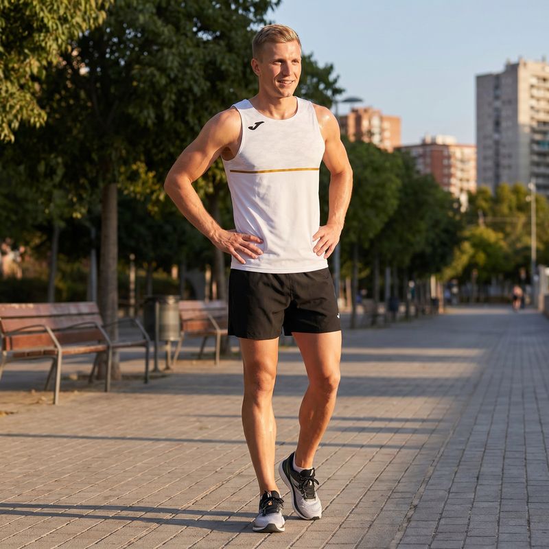 Tricou de alergare pentru bărbați Joma Record III white 2