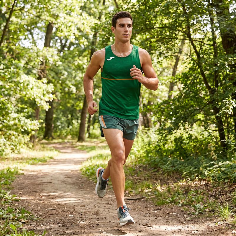 Tricou de alergare pentru bărbați Joma Record III green 7