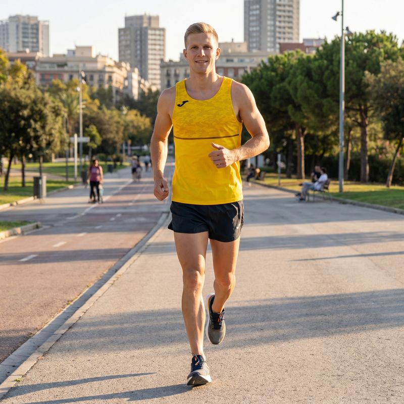 Tricou de alergare pentru bărbați Joma Record III yellow 8