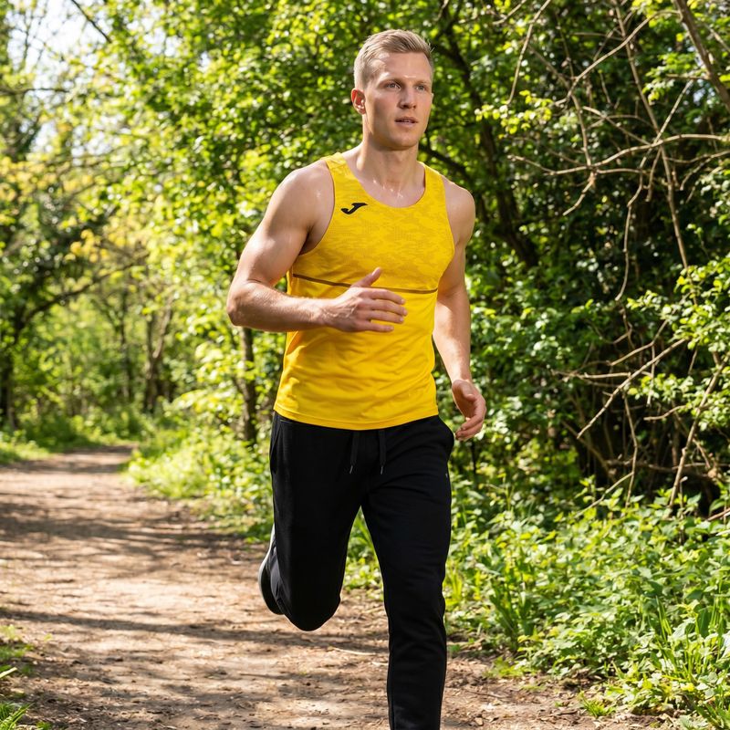 Tricou de alergare pentru bărbați Joma Record III yellow 9