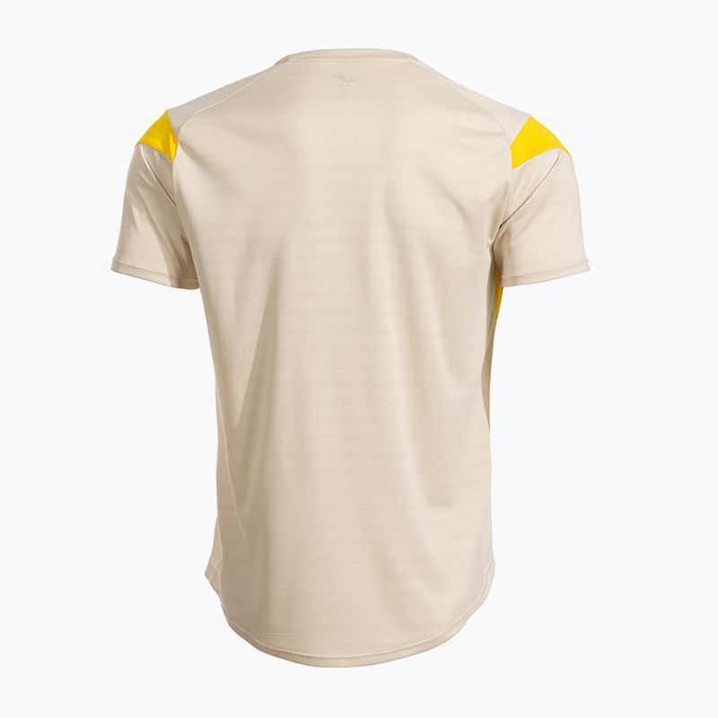Tricou pentru bărbați Joma Montreal beige/yellow 2