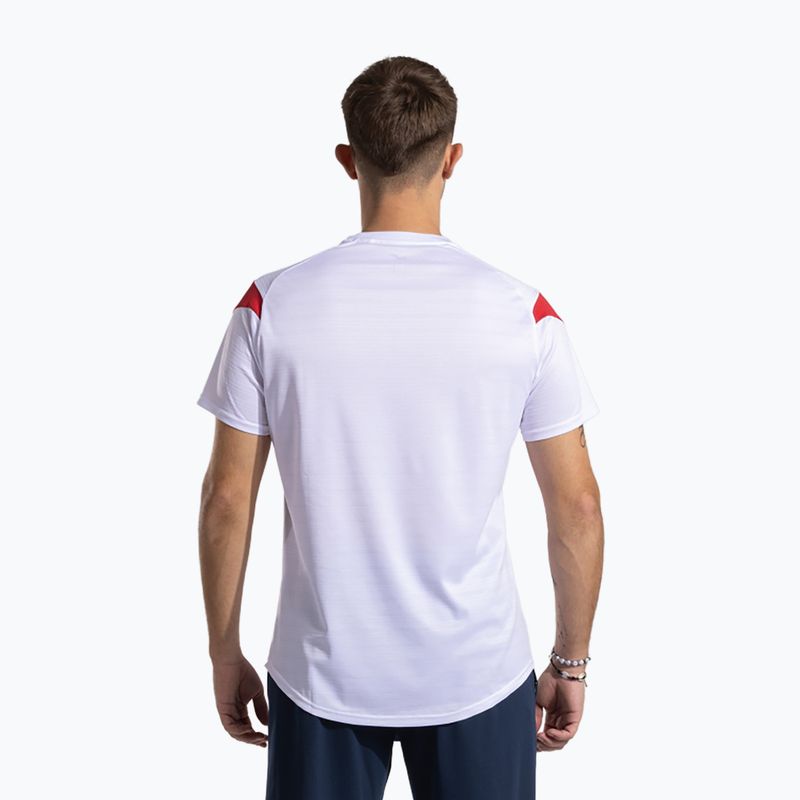 Tricou pentru bărbați Joma Montreal white/red 2