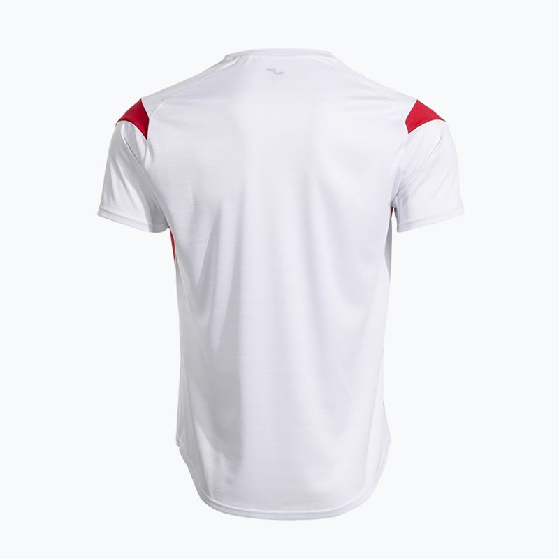 Tricou pentru bărbați Joma Montreal white/red 5