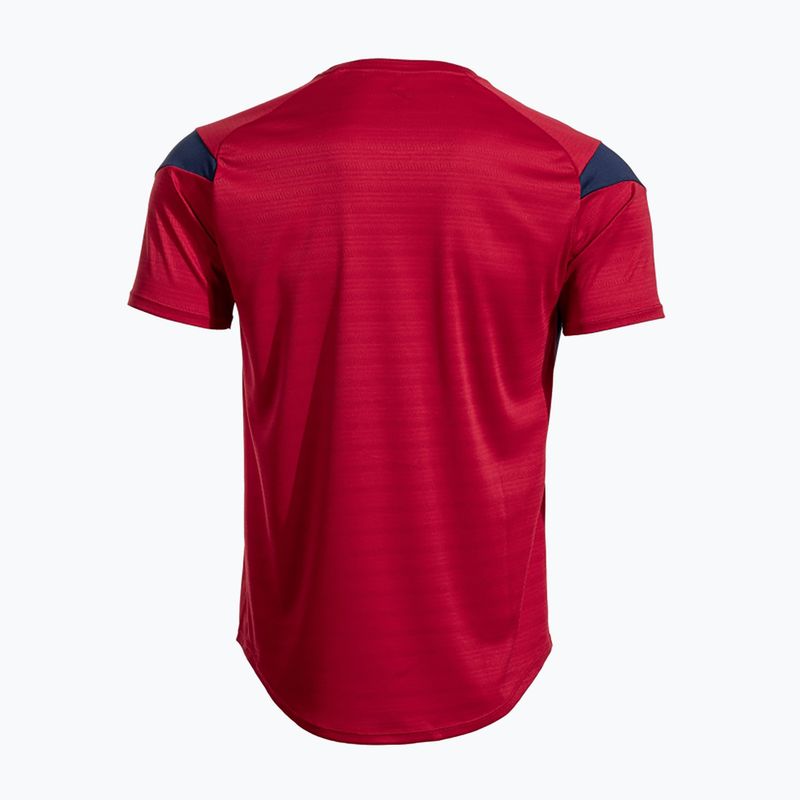 Tricou pentru bărbați Joma Montreal red/dark navy 2