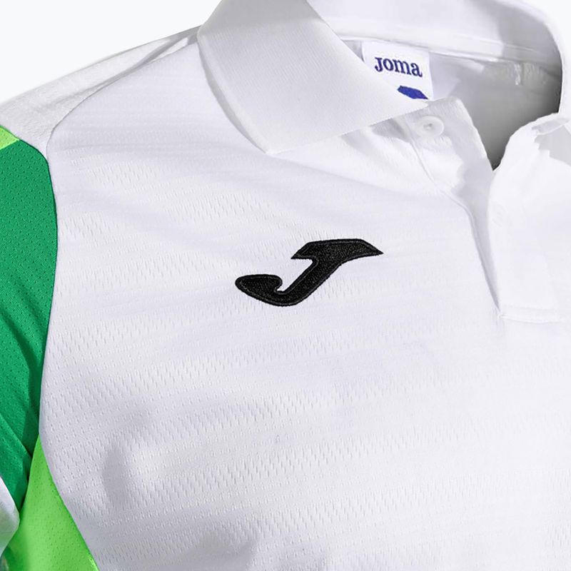 Tricou de tenis pentru bărbați Joma Montreal white/fluor green 4