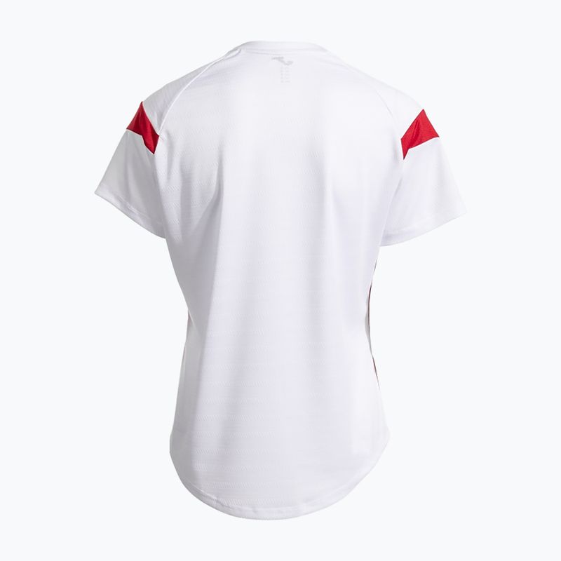 Tricou de tenis pentru femei Joma Montreal white / red 2