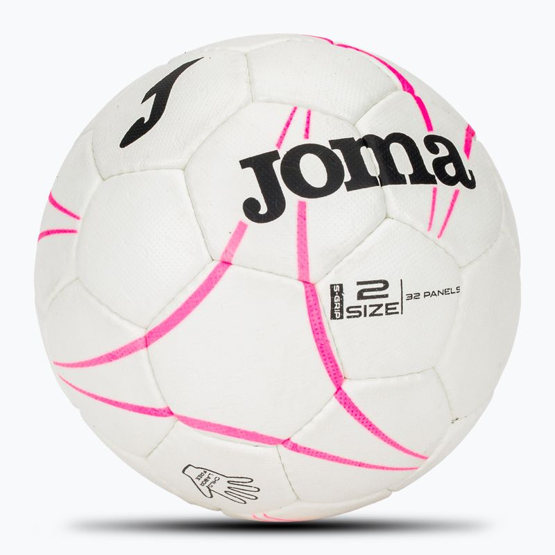 Minge de handbal Joma S-Grip alb/roz făină mărimea 2 2