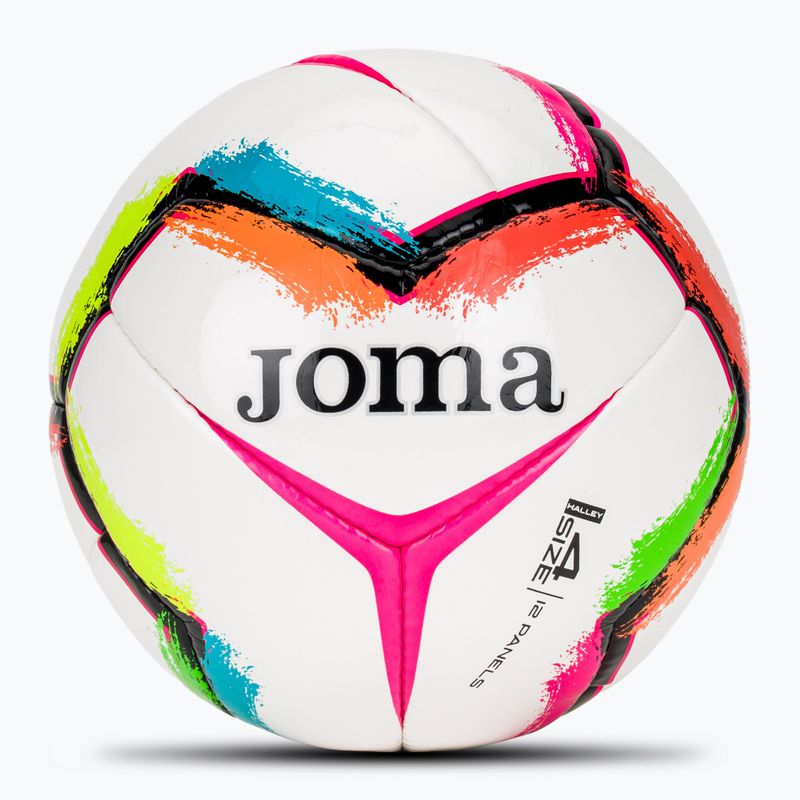 Minge de fotbal Joma Halley II alb/roz fluor mărimea 4