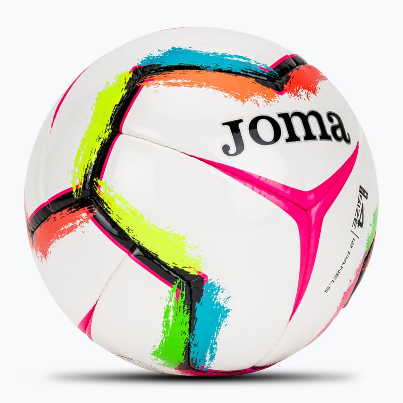 Minge de fotbal Joma Halley II alb/roz fluor mărimea 4 2