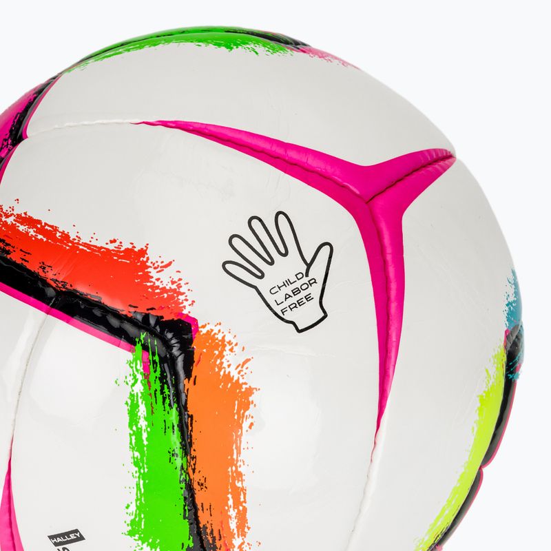 Minge de fotbal Joma Halley II alb/roz fluor mărimea 4 3